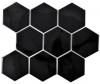 Mosaik Hexa Black Gloss 9,5x11