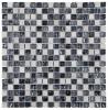 Mosaik Marble Mix Glas Light Grey 1,5x1,5