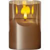 LED Blockljus Flamme i Glashållare 12,5cm
