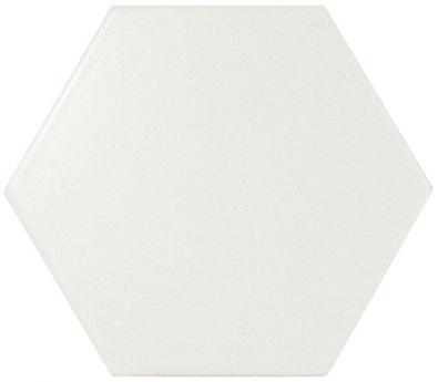 Scale Hexagon White Matt 12,4x10,7