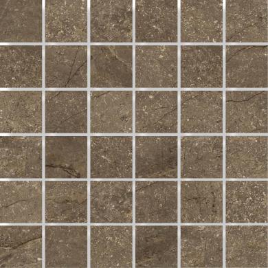 Mosaik Limestone Mocha Polerad 4,8x4,8