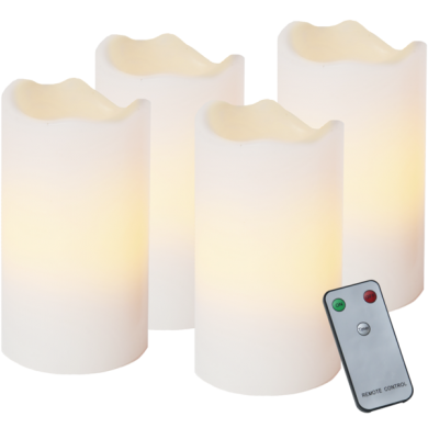 LED Blockljus Advent 4-pack 10cm