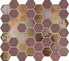 Mosaik Sixties Hexa Burgundy 5x4,3