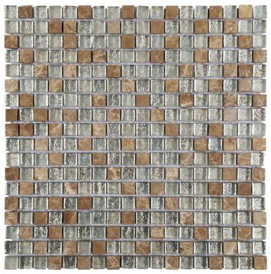 Mosaik Marble Mix Glas Beige 1,5x1,5