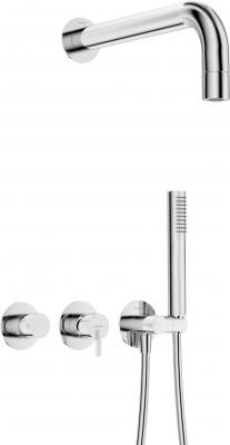 Deante Duschset Silia Dold med Takdusch Horizontal Blandarplacering