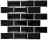 Mosaik Metro Black Gloss 4,5x9,5