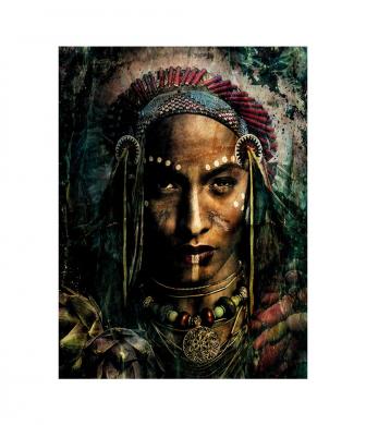 Tavla Indian Portrait, Plexiglas