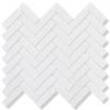 Mosaik Harringbone Vit Blank 2,2x7,2