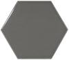 Scale Hexagon Dark Grey 12,4x10,7