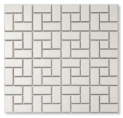 Mosaik Vit Matt 2,3x4,8 Vit Passbit