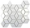 Mosaik Rhombus Vit Blank 4,8x4,8