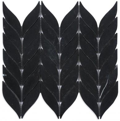 Mosaik Marbles Leaf Black 2,5x10,5