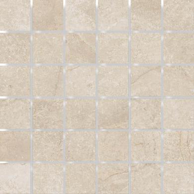 Mosaik Limestone Creme Polerad 4,8x4,8