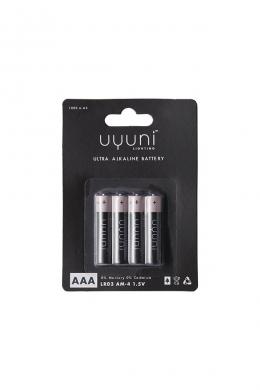 AAA Batteri 1,5V, 1000mAh, 4-pack