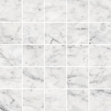 Carrara marmor mosaik matt 5x5