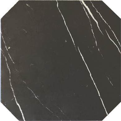 Octagon Marble Black Matt 20x20