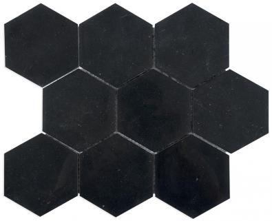 Mosaik Marbles Hexa Black 10x10