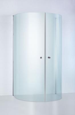 Duschbyggarna U-dusch Round de Luxe Klarglas 930x800