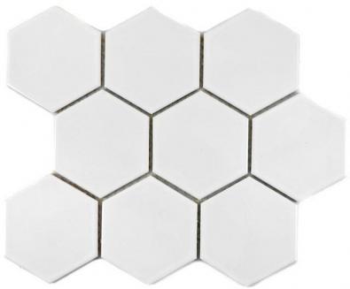 Mosaik Hexa White Gloss 9,5x11