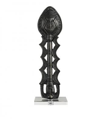 Yoruba Dekoration Antique Bronze 15x45x10cm