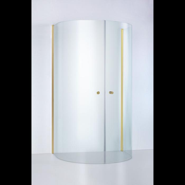 Duschvägg Round U-dusch Klarglas