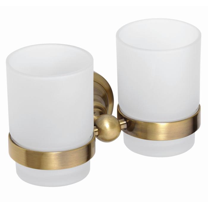 Tandborsthållare CLASSIC BRONS Dubbel