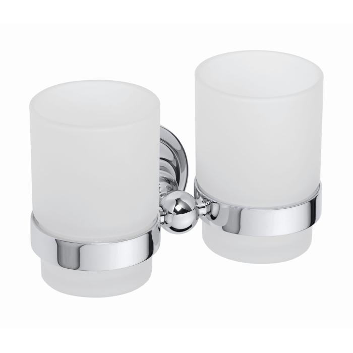 Tandborsthållare CLASSIC KROM Dubbel