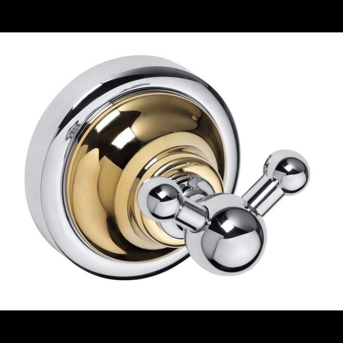 Handdukskrok CLASSIC KROM/GULD Dubbel