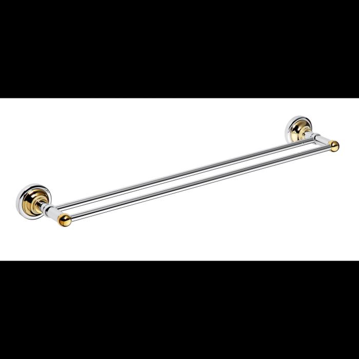 Handdukshängare CLASSIC KROM/GULD Dubbel C1413