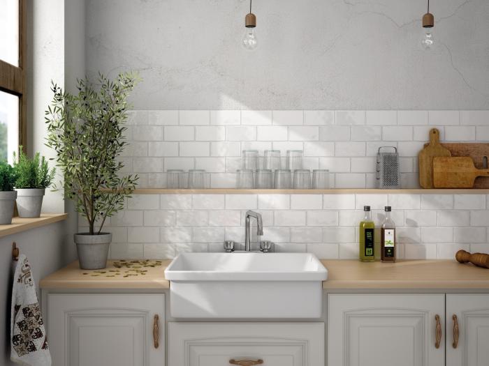 Kakel Arctic Vit Blank 6,5x13