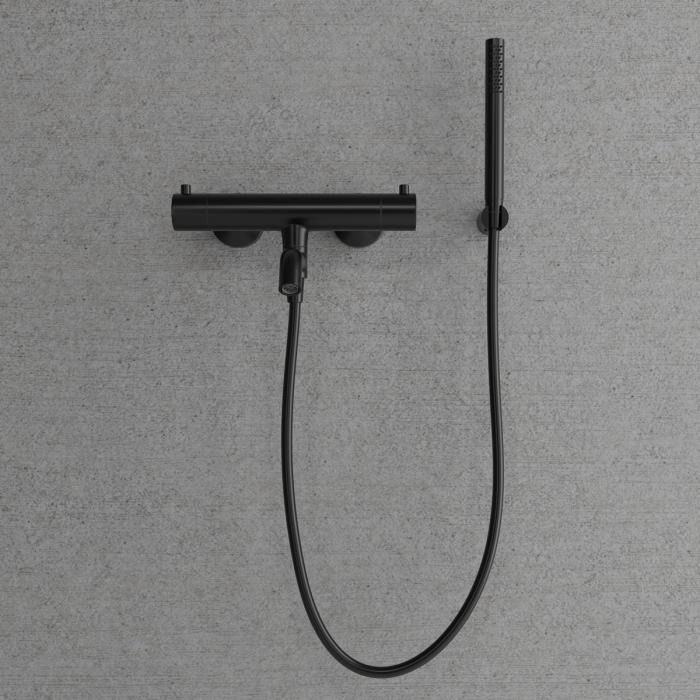 Badkarsblandare med Handdusch Pleasure 4 Steel