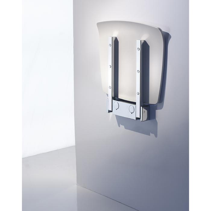 Duschsits Living Vägghängd Fällbar Krom