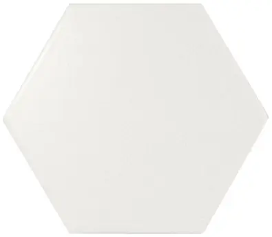 Scale Hexagon White Matt 12,4x10,7