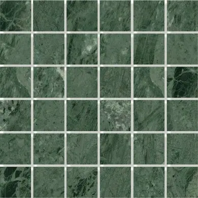 (Utg&aring;tt) Mosaik Marble Green Polerad 4,8x4,8