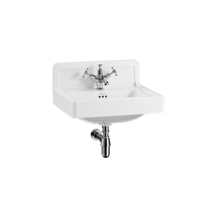 Tvättställ Contemporary med Upphöjd Kant Baktill 56 cm 1-håls