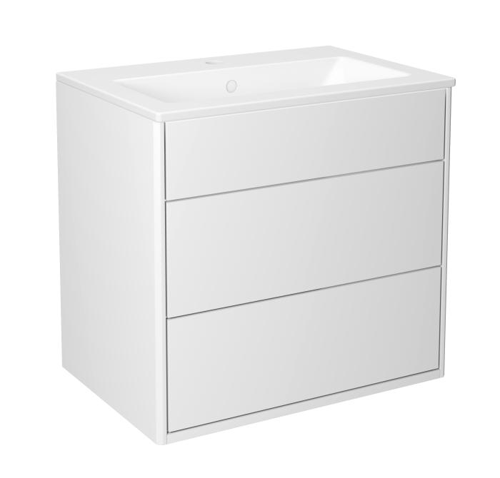 Kommodskåp Graphic med Tvättställ, Slät Lucka