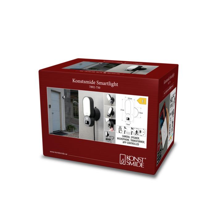 Smart Säkerhetslampa Smartlight 12V med Kamera, Mic, Högtalare Wi-fi