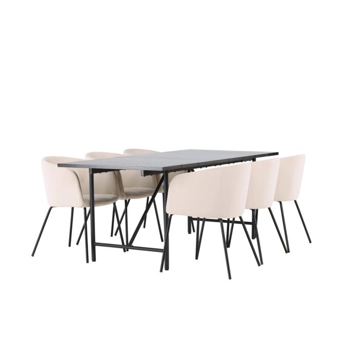 Rektangulär matgrupp Astrid, Berit