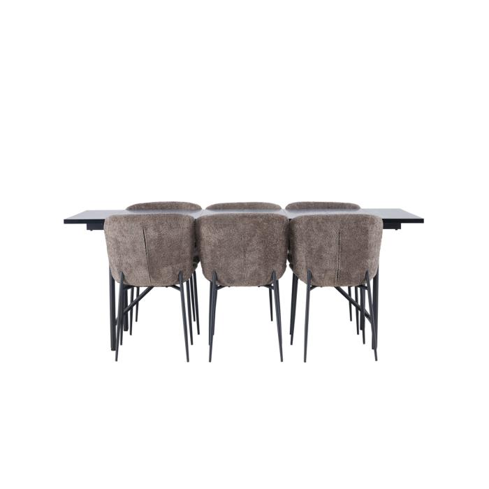 Rektangulär matgrupp Astrid, Modesto