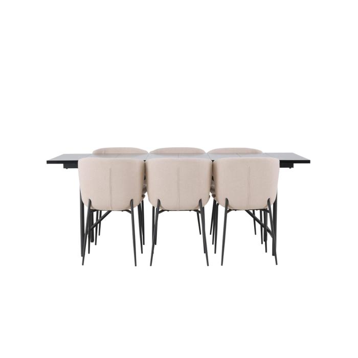 Rektangulär matgrupp Astrid, Modesto