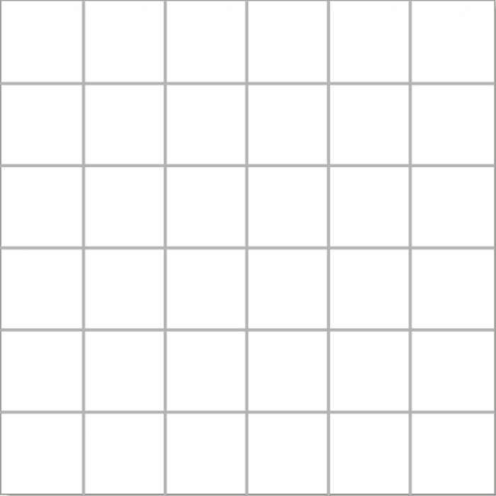 Mosaik Polar White Matt 4,8x4,8