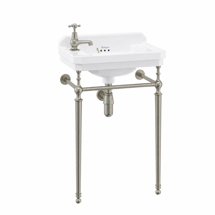 Tvättställ Edwardian 52 cm 1 Blandarhål Vänster med Ställning