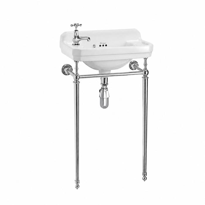 Tvättställ Edwardian 52 cm 1 Blandarhål Vänster med Ställning
