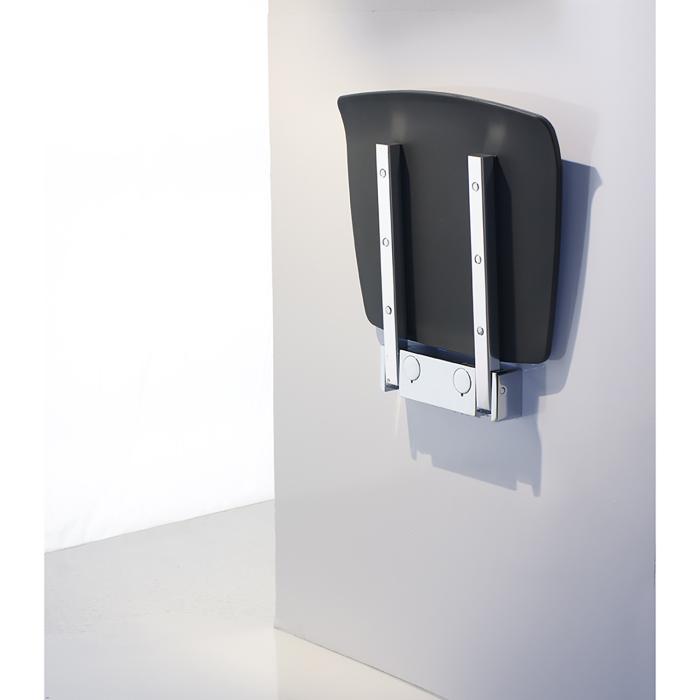 Duschsits Living Vägghängd Fällbar Krom