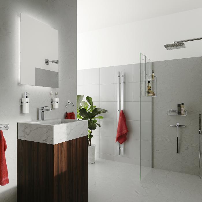 Handduksvärmare Dry Vertikal Modell Elektrisk Krom