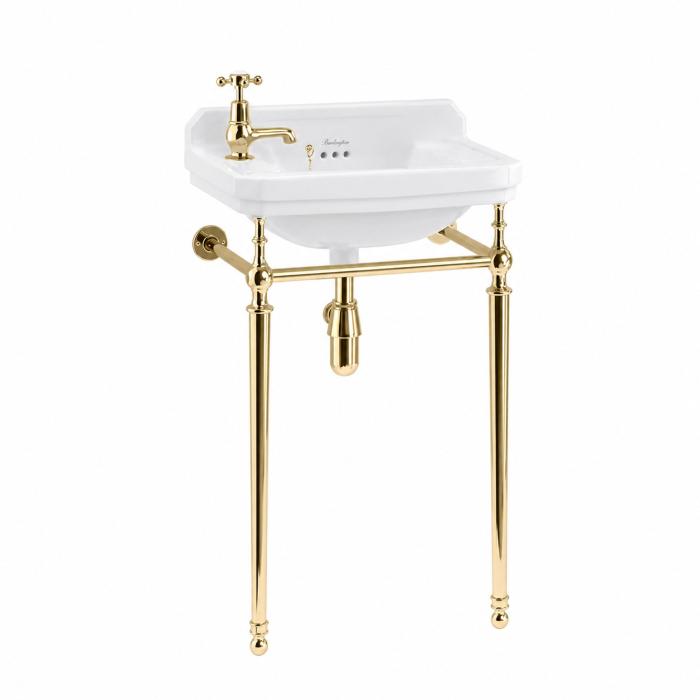 Tvättställ Edwardian 52 cm 1 Blandarhål Vänster med Ställning