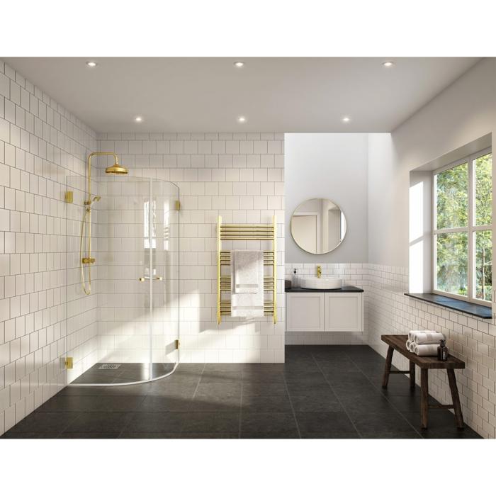 Duschhörna Corny Design Klarglas