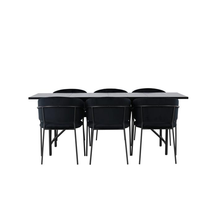 Rektangulär matgrupp Astrid, Selma
