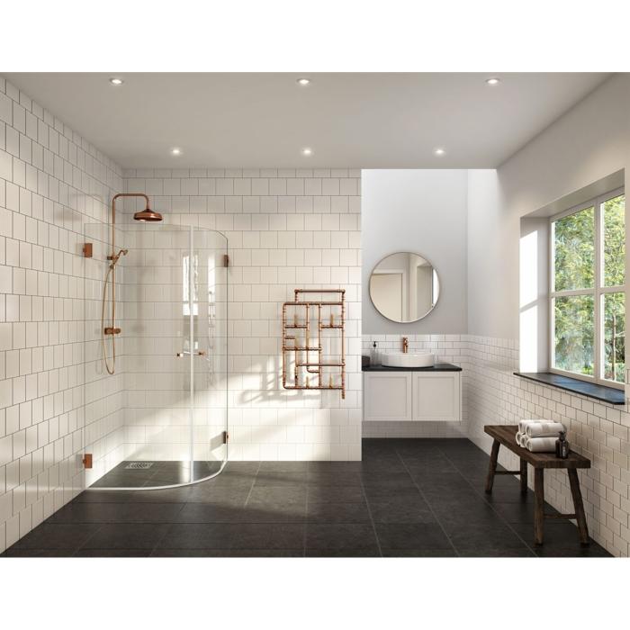 Duschhörna Corny Design Klarglas