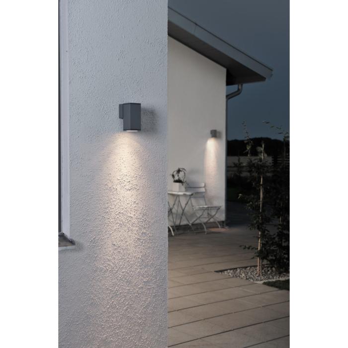 Vägglampa Ute Monza GU10 Fyrkantig